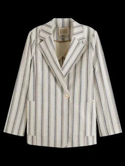 Fashion Scotch & Soda LUREX LINEN BLEND STRIPE BLAZER LurexLinenStripe