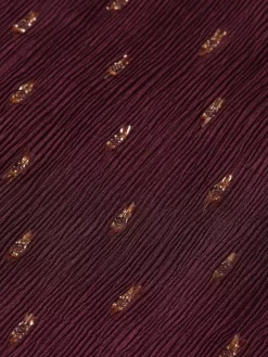 Outlet Scotch & Soda LUREX SMOCK TOP DarkGrape
