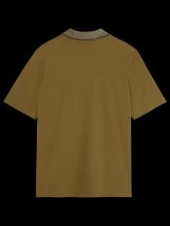 Hot Scotch & Soda Melange collar polo
