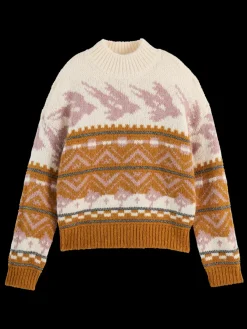 Clearance Scotch & Soda METALLIC FAIR ISLE PULLOVER
