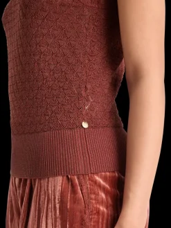 Outlet Scotch & Soda METALLIC POINTELLE KNITTED TANK