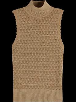 Outlet Scotch & Soda METALLIC POINTELLE KNITTED TANK