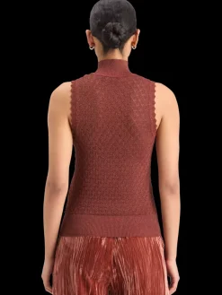 Outlet Scotch & Soda METALLIC POINTELLE KNITTED TANK