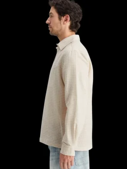 Discount Scotch & Soda Micro dobby check shirt Parchment