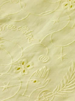 Sale Scotch & Soda MIDI DRESS WITH BRODERIE ANGLAISE LemonYellow