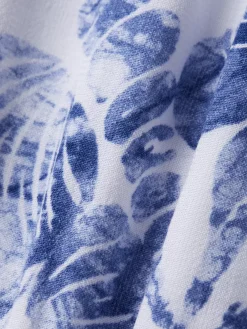 Hot Scotch & Soda MIDI WRAP DRESS WITH KNOT DETAIL ShellBatikBlue
