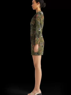 Sale Scotch & Soda Mini viscose jacquard wrap dress PoetryTapestryMilitary