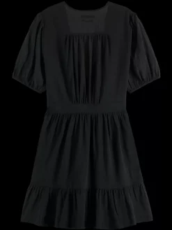 Discount Scotch & Soda Mini wrap dress EveningBlack
