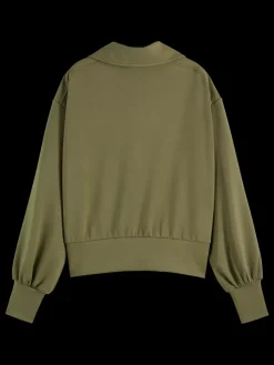 Discount Scotch & Soda MODAL UTILITY SWEATSHIRT WashedMilitary