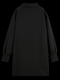 Fashion Scotch & Soda MODAL UTILITY ZIP UP DRESS EveningBlack