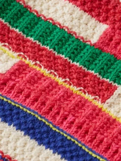 Clearance Scotch & Soda MULTICOLOURED INTARSIA KNITTED CARDIGAN MultiStripe