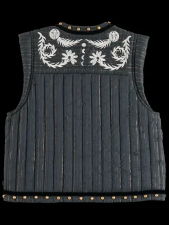 Hot Scotch & Soda MYSTIC EMBROIDERY GILET Vinyl