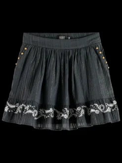 Clearance Scotch & Soda MYSTIC EMBROIDERY SKIRT Vinyl