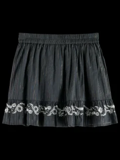 Clearance Scotch & Soda MYSTIC EMBROIDERY SKIRT Vinyl