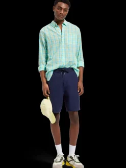 Online Scotch & Soda Neon check shirt NeonLimeCheck