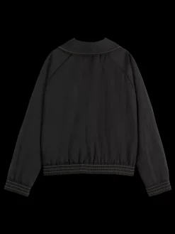 Online Scotch & Soda NYLON JACKET EveningBlack
