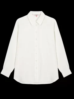 Online Scotch & Soda OVERSIZED LINEN FIT SHIRT White