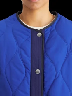 Outlet Scotch & Soda Oversized onion quilt liner jacket ElectricBlue