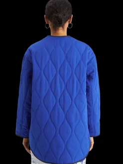 Outlet Scotch & Soda Oversized onion quilt liner jacket ElectricBlue