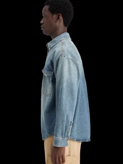 Outlet Scotch & Soda Oversized washed denim shirt - frisco nights FriscoNights