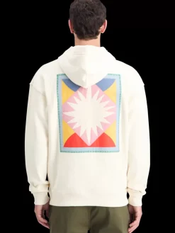New Scotch & Soda PATCHWORK APPLIQUE ARTWORK HOODIE Swan