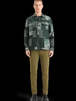 Outlet Scotch & Soda PATCHWORK JACQUARD OVERSHIRT SanFranciscoFlowerPatchwork
