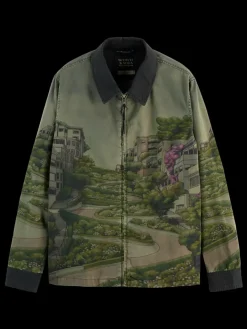 Fashion Scotch & Soda PHOTO-PRINTED TWILL COACH JACKET LombardStreetScenery