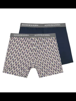 Sale Scotch & Soda 2PK MENS COTTON MODAL KNIT BOXER BRIEF UNDERWEAR