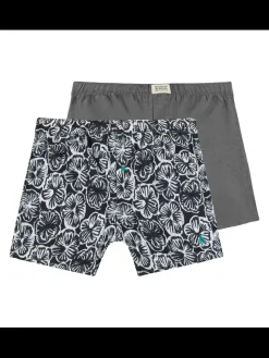 Fashion Scotch & Soda 2PK MENS COTTON WOVEN BOXER BRIEF UNDERWEAR