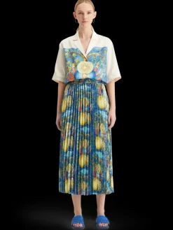 Clearance Scotch & Soda PLEATED PRINTED SKIRT EMBASSY OF THE FREE MIND PRINT EmbassyTreeAOP