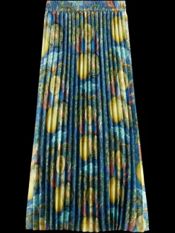 Clearance Scotch & Soda PLEATED PRINTED SKIRT EMBASSY OF THE FREE MIND PRINT EmbassyTreeAOP