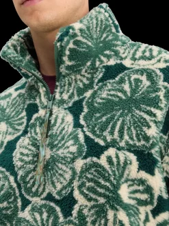 Fashion Scotch & Soda POLAR FLEECE ZIP SWEATSHIRT SanFranFlower