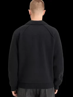 Sale Scotch & Soda POLO LONG SLEEVES  DROPPED SHOULDER SWEATER Black