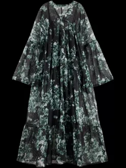 Online Scotch & Soda Printed Fil Coupe Maxi Dress