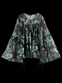 Discount Scotch & Soda Printed Fil Coupe Top