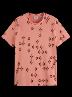 Fashion Scotch & Soda PRINTED REGULAR FIT T-SHIRT