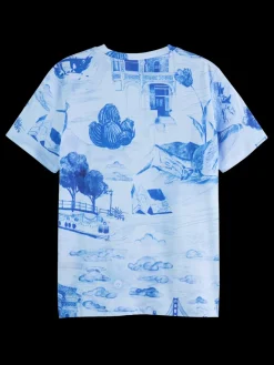 Fashion Scotch & Soda PRINTED REGULAR FIT T-SHIRT