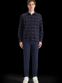 Outlet Scotch & Soda Printed seersucker shirt