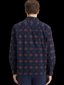 Outlet Scotch & Soda Printed seersucker shirt