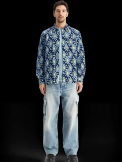 Outlet Scotch & Soda Printed seersucker shirt