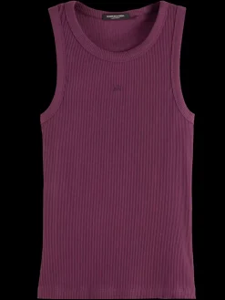 Online Scotch & Soda RACER RIB TANK