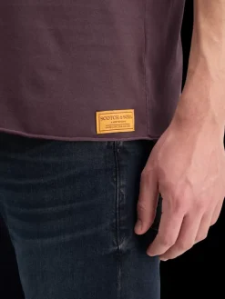 Discount Scotch & Soda RAW EDGE GARMENT DYE T-SHIRT