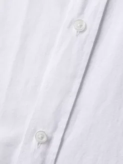 Discount Scotch & Soda Regular fit cotton linen shirt White