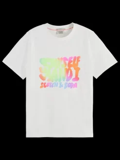 Discount Scotch & Soda REGULAR FIT FRONT ARTWORK T-SHIRT