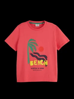 Discount Scotch & Soda REGULAR FIT FRONT ARTWORK T-SHIRT
