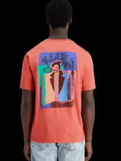 Hot Scotch & Soda Regular fit front back artwork t-shirt Negroni