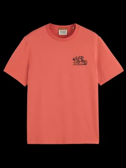 Hot Scotch & Soda Regular fit front back artwork t-shirt Negroni