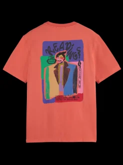 Hot Scotch & Soda Regular fit front back artwork t-shirt Negroni