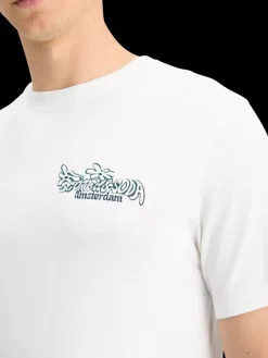 Outlet Scotch & Soda REGULAR FIT FRONT BACK ARTWORK T-SHIRT