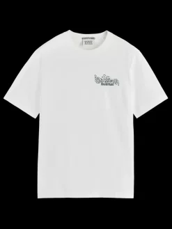 Outlet Scotch & Soda REGULAR FIT FRONT BACK ARTWORK T-SHIRT